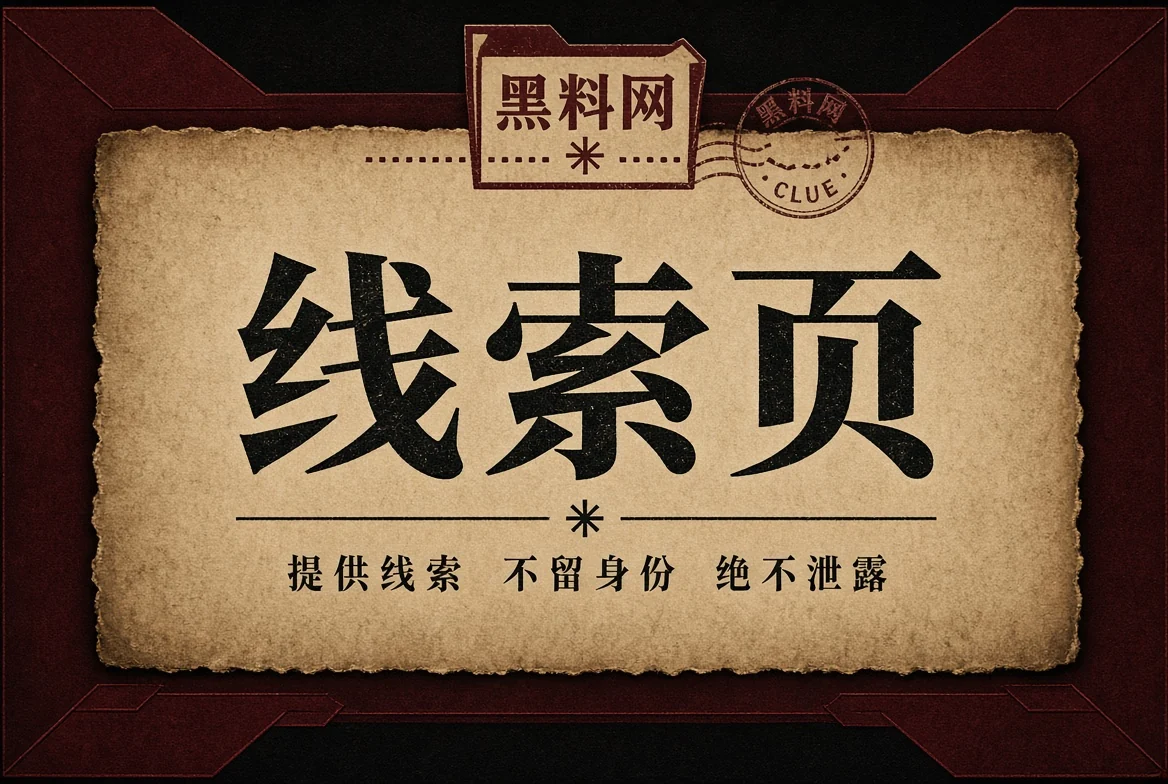 线索页公开资料边界